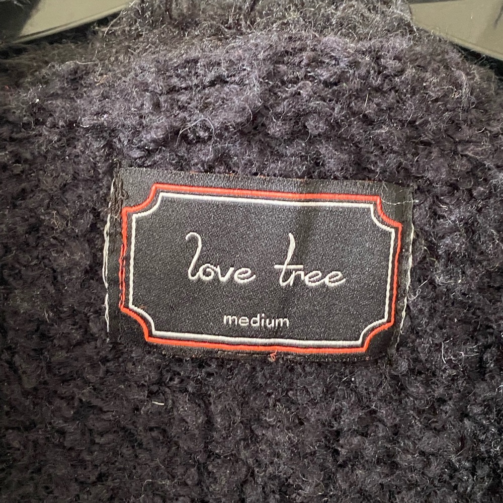 Love Tree fuzzy faux fur and fleece vest - Picture 3 of 9